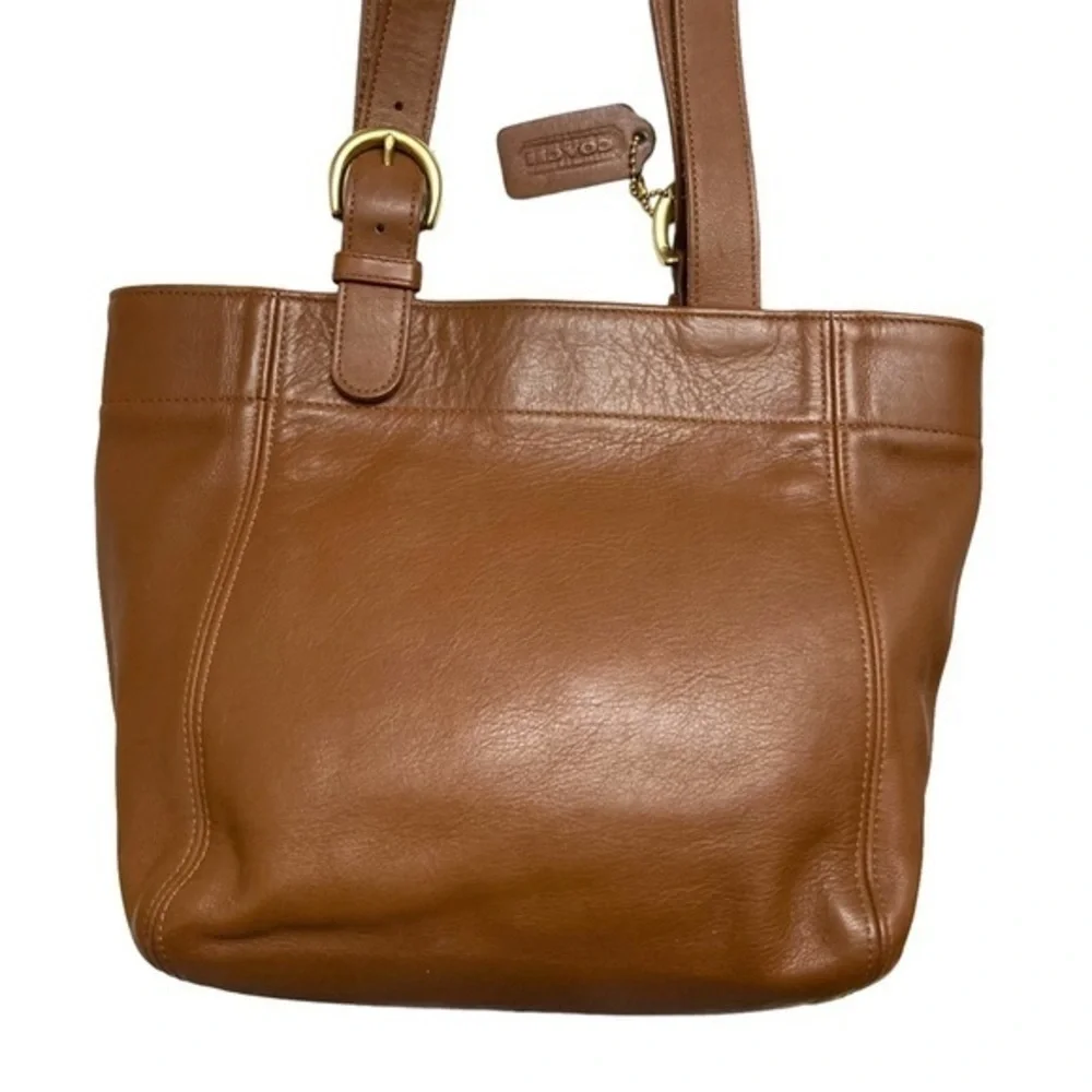 Coach vintage brown leather tote bag 4157 waverly soho